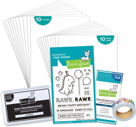 Lawn Fawn Rawr to You Kids Cardmaking Kit