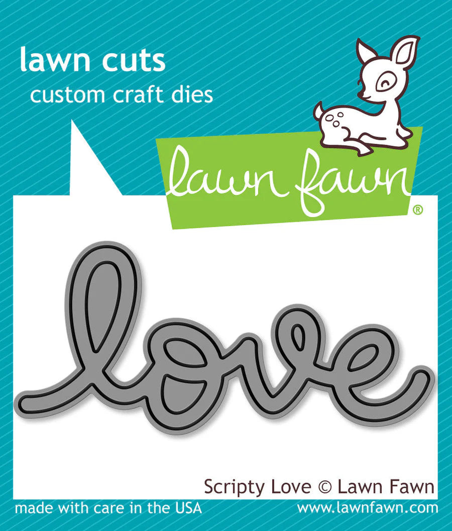 Lawn Fawn Scripty Love Dies