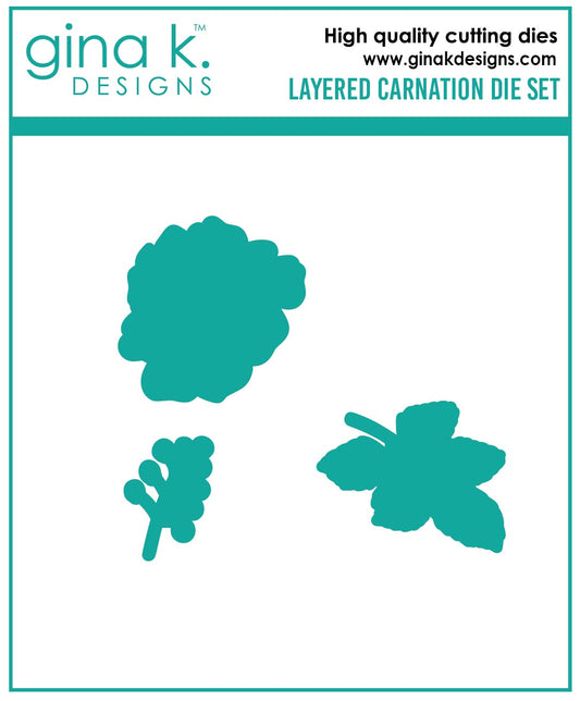 Gina K Designs Layered Carnation Die Set