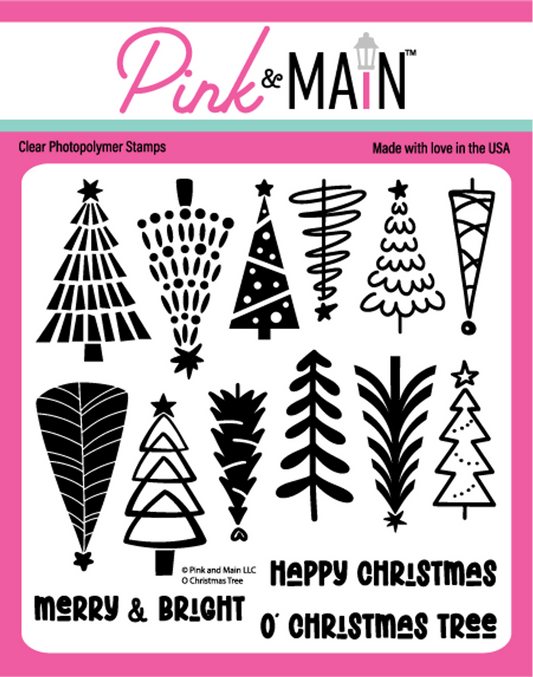 Pink & Main O Christmas Tree Stamp Set