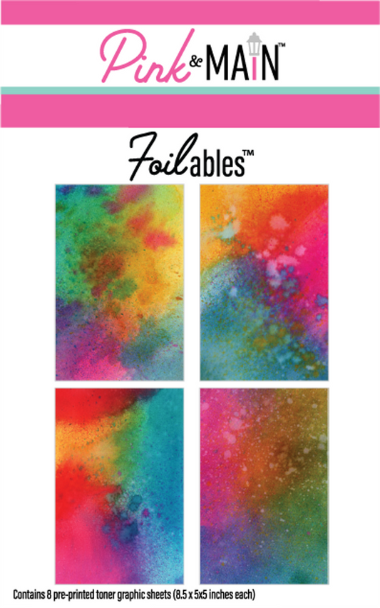 Pink & Main Rainbow Color Art Toner Sheets