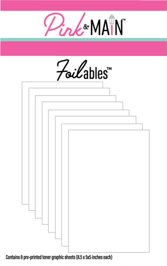 Pink & Main Foilables White Toner Sheets