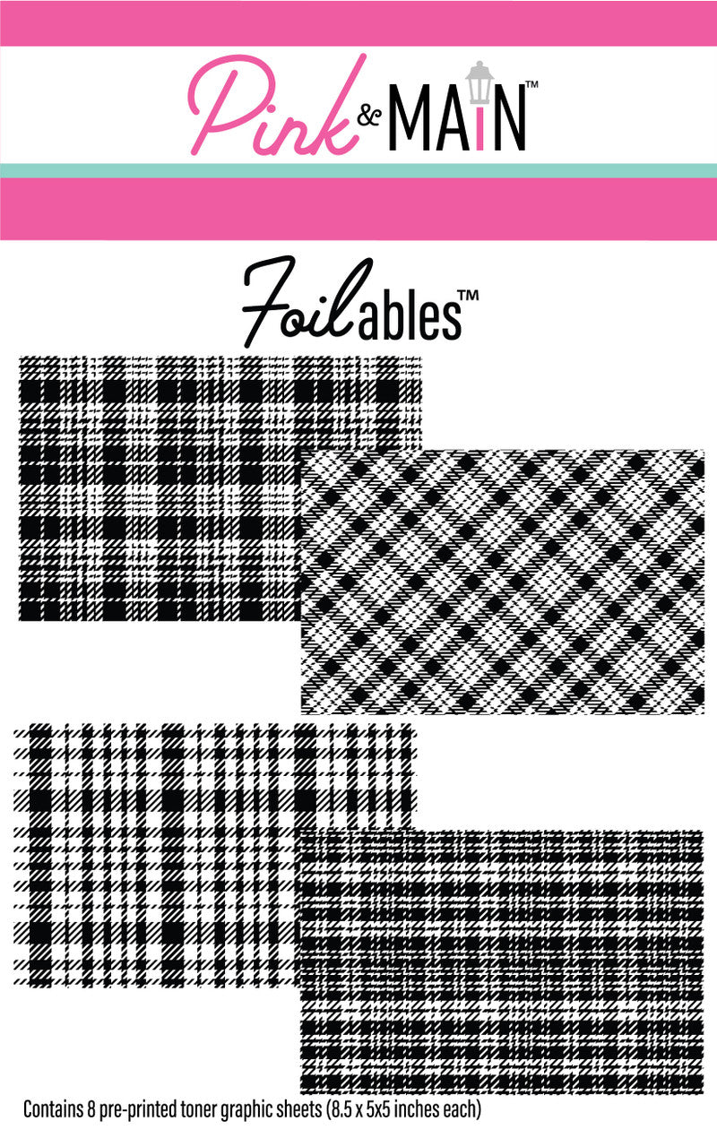 Pink & Main Bold Plaid Foilables Sheets