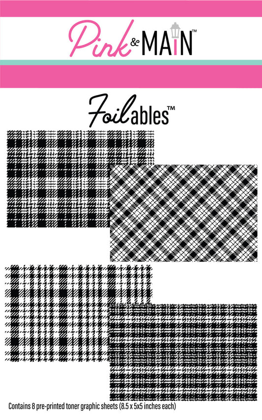 Pink & Main Bold Plaid Foilables Sheets