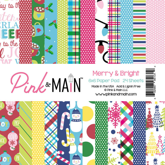 Pink & Main Merry & Bright 6x6 Paper Pad