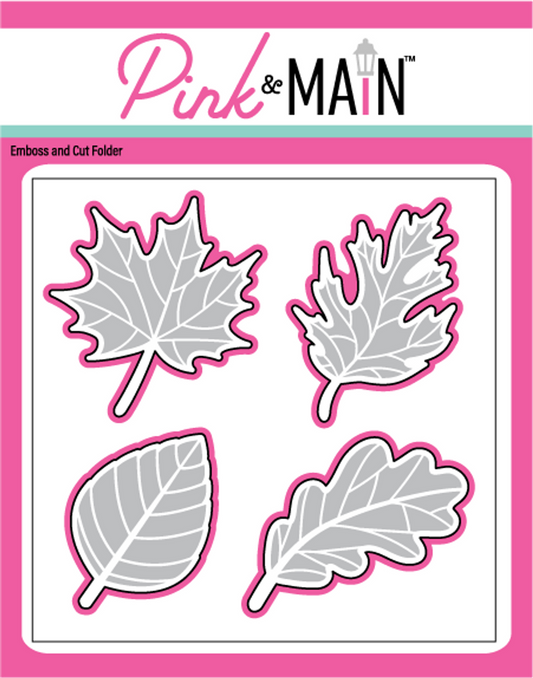 Pink & Main Fall Leaves Emboss and Cut Folder