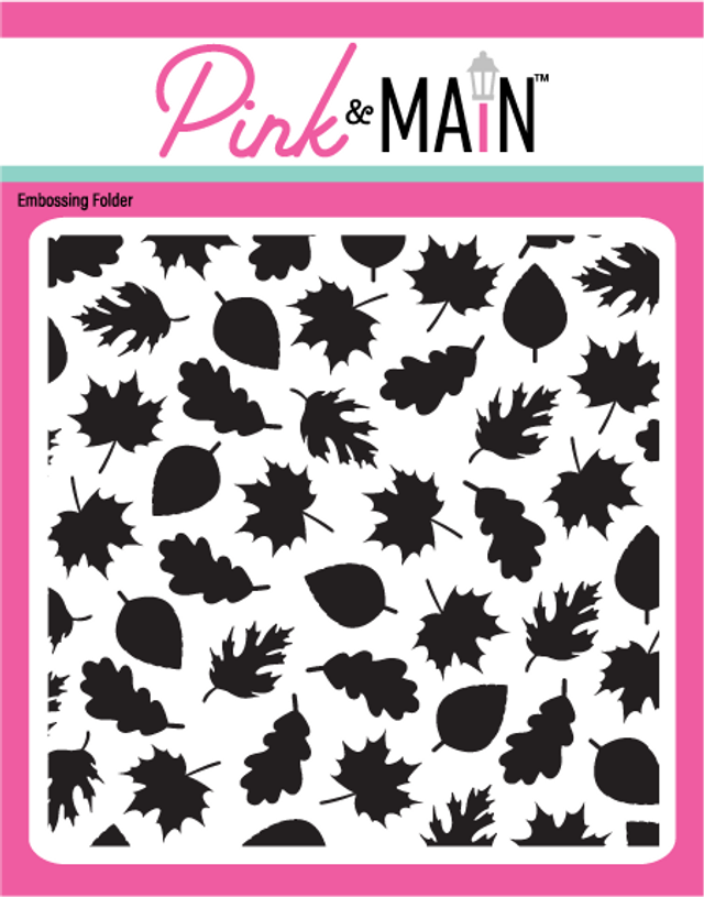 Pink & Main Leaves 6x6 Embossing Folder