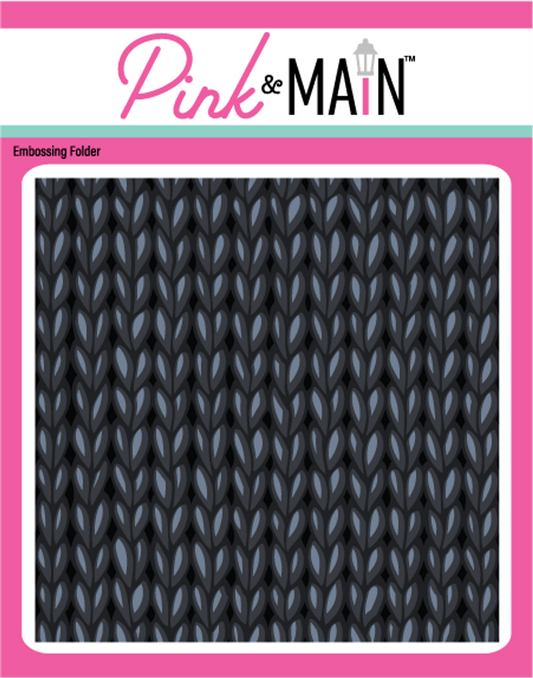 Pink & Main 3D Knit Sweater Embossing Folder