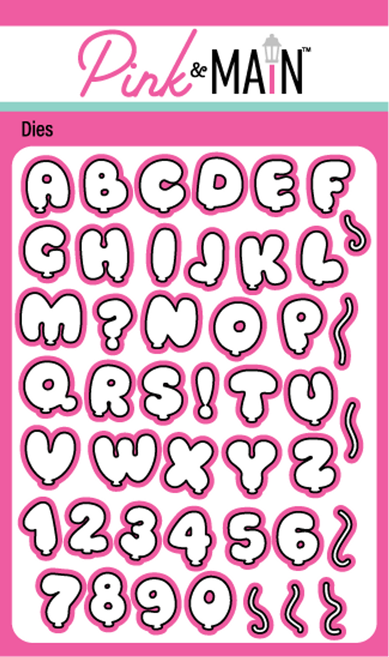 Pink & Main Balloon Alpha Stamp Set – Craftique