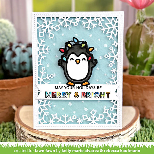 Lawn Fawn Peppy Penguin Die Set