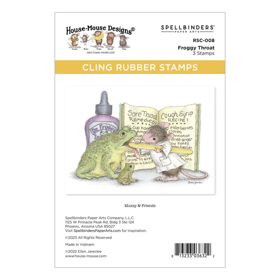 Spellbinders Froggy Throat Cling Rubber Stamp (House-Mouse)