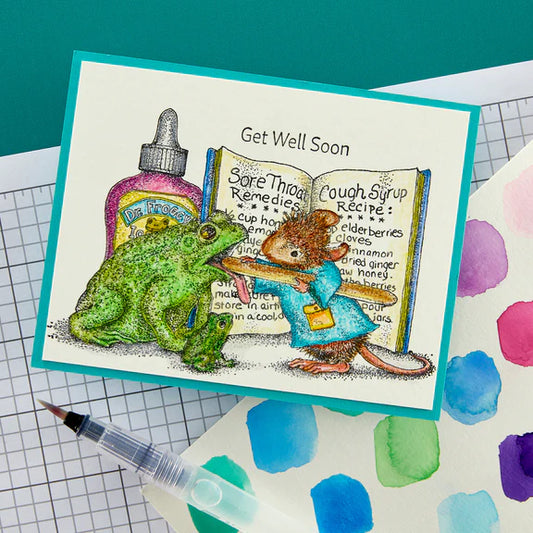Spellbinders Froggy Throat Cling Rubber Stamp (House-Mouse)