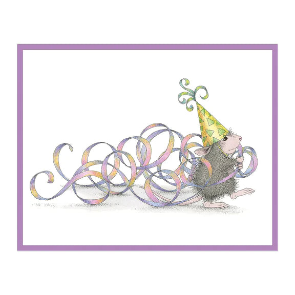 Spellbinders Party Streamers Cling Rubber Stamp (House-Mouse)