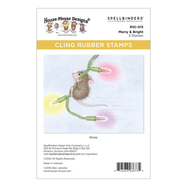 Spellbinders Merry & Bright Cling Rubber Stamp (House-Mouse)