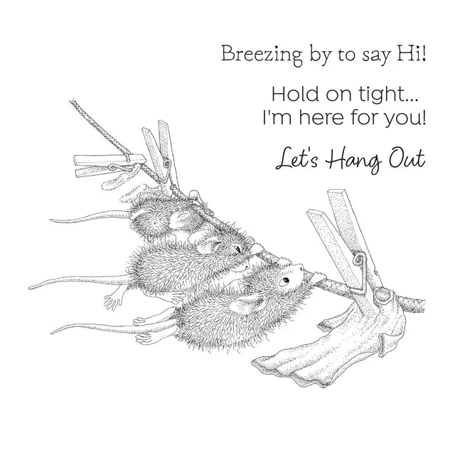 Spellbinders Breezy Day Cling Rubber Stamp (House-Mouse)