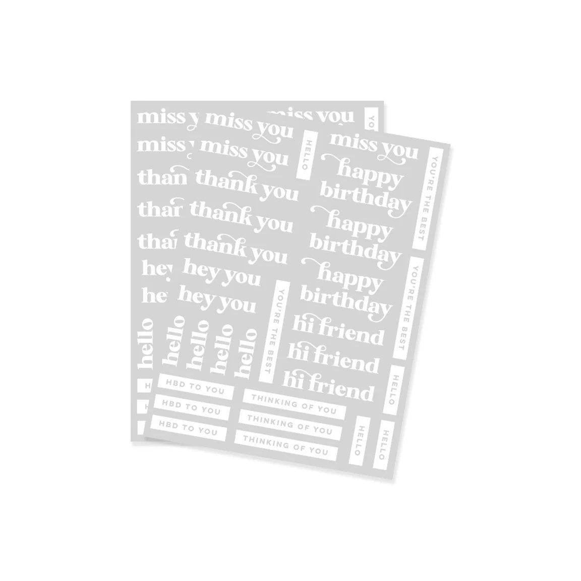 Hero Arts Must Have Mesages Hero Transfers (White)