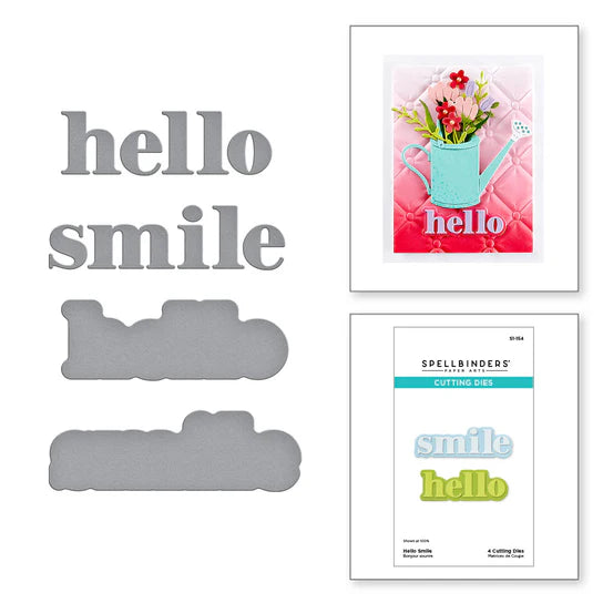 Spellbinders Hello Smile Die Set