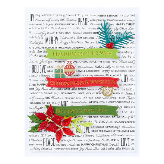 Spellbinders Handmade Sentiments Dies (Holidays)