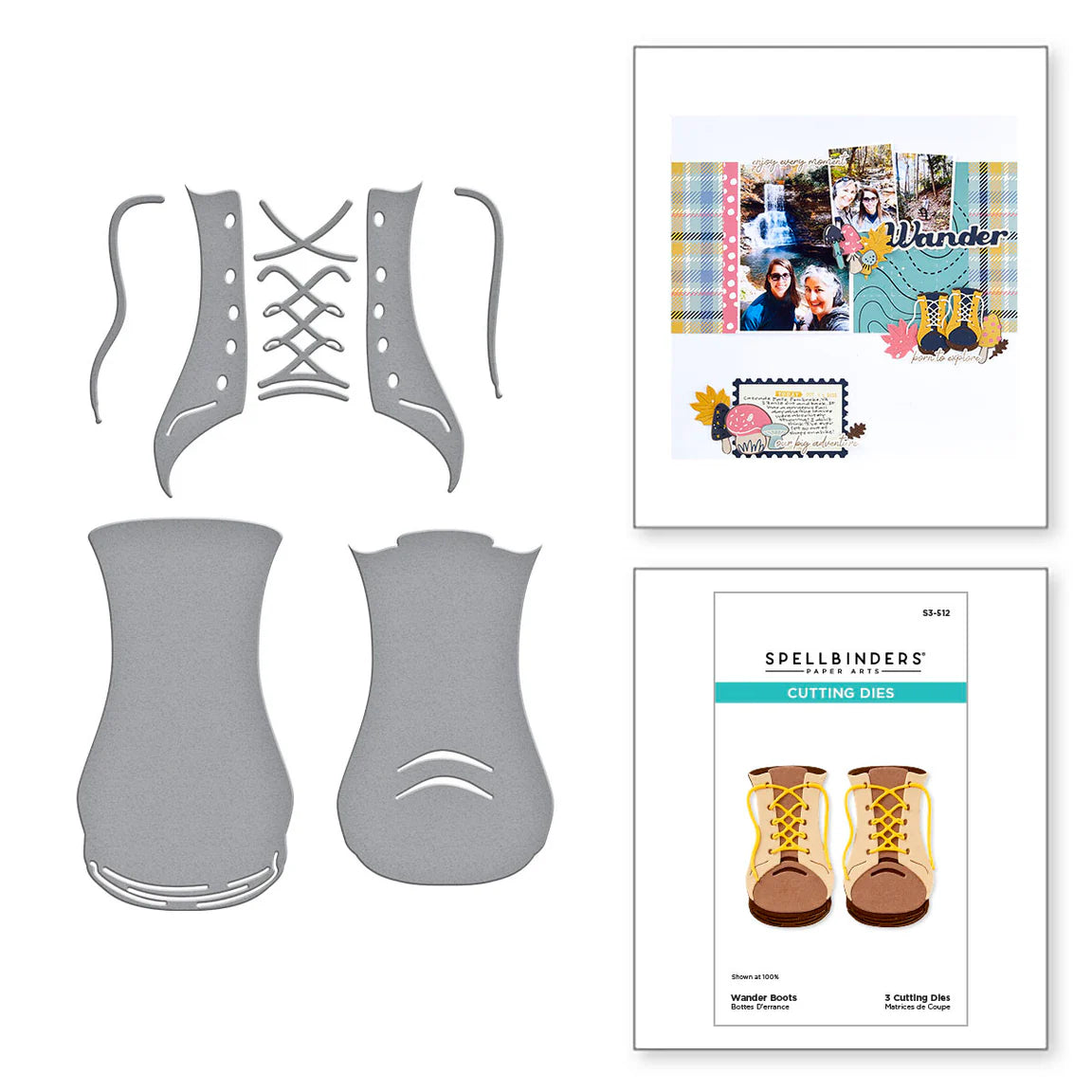 Spellbinders Wander Boots Die Set