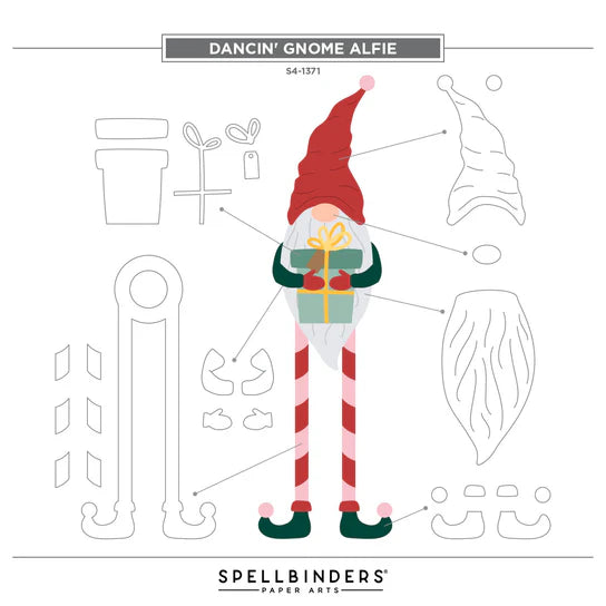 Spellbinders Dancin' Gnome Alfie Dies