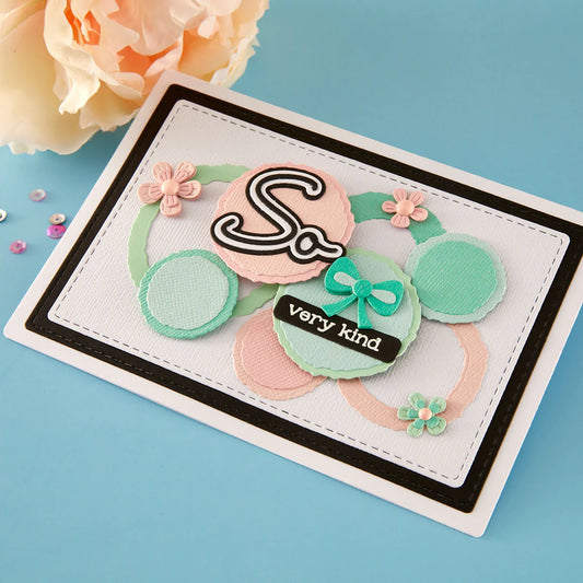 Spellbinders Ripped Edge Circles Die Set by Lisa Horton