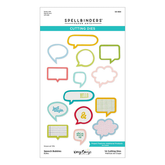Spellbinders Speech Bubbles Die Set by Kelly Bangs Creative