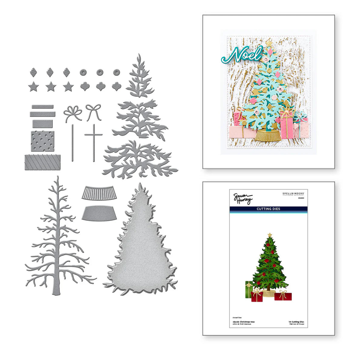 Classic Christmas Tree Dies by Simon Hurley for Spellbinders