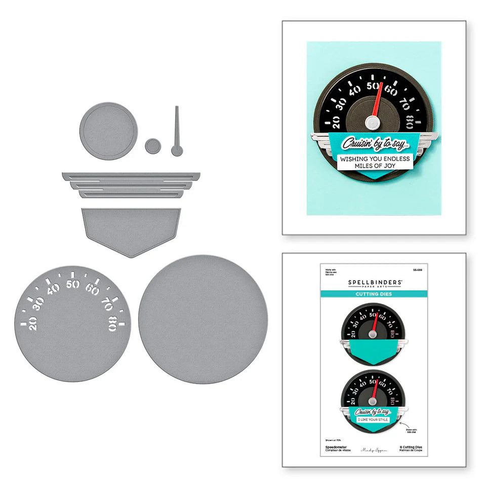 Spellbinders Speedometer Die Set by Mindy Eggen