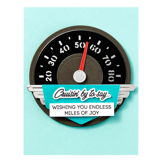 Spellbinders Speedometer Die Set by Mindy Eggen