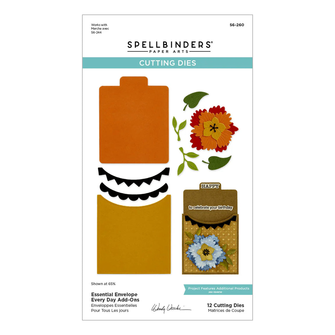 Spellbinders Essential Envelope Every Day Add-on dies from the Tabbed Classics Collection