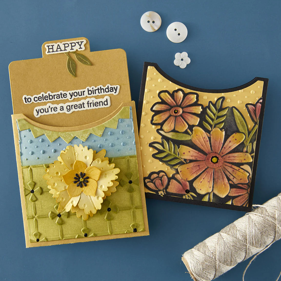 Spellbinders Tabbed In & Out Sentiments from the Tabbed Classics Collection