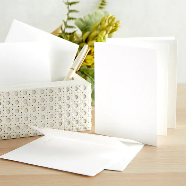 Spellbinders A2 White Card Bases - Side Fold (25 pk)