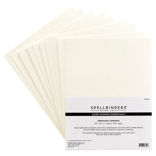 Spellbinders Watercolor Cardstock - 25 pack