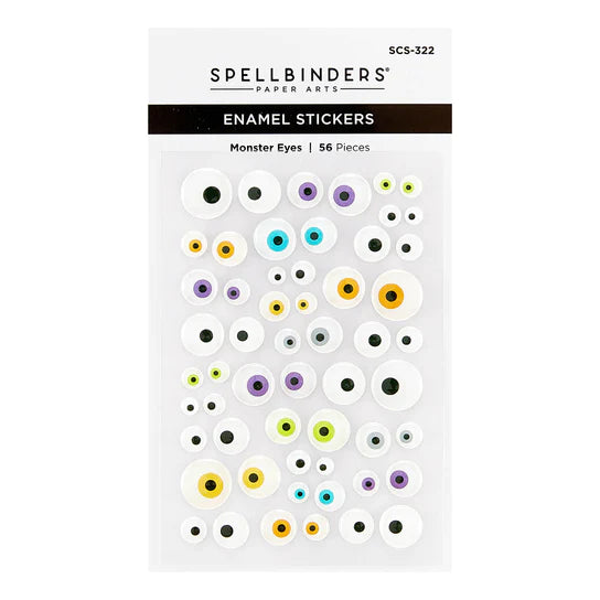 Spellbinders Monster Eyes Enamel Stickers