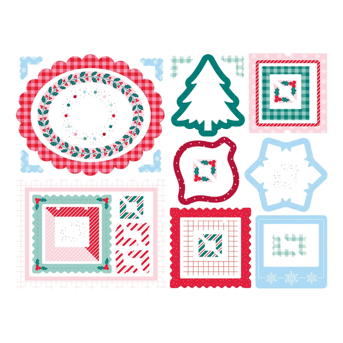 Dear Santa Chipboard Frames & Corners by Spellbinders