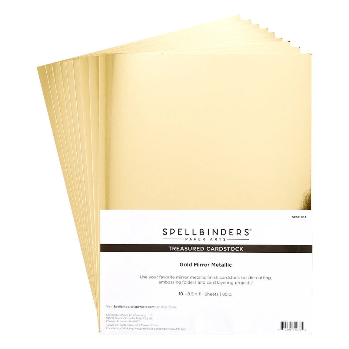 Spellbinders Treasured Gold Mirror Metallic Cardstock