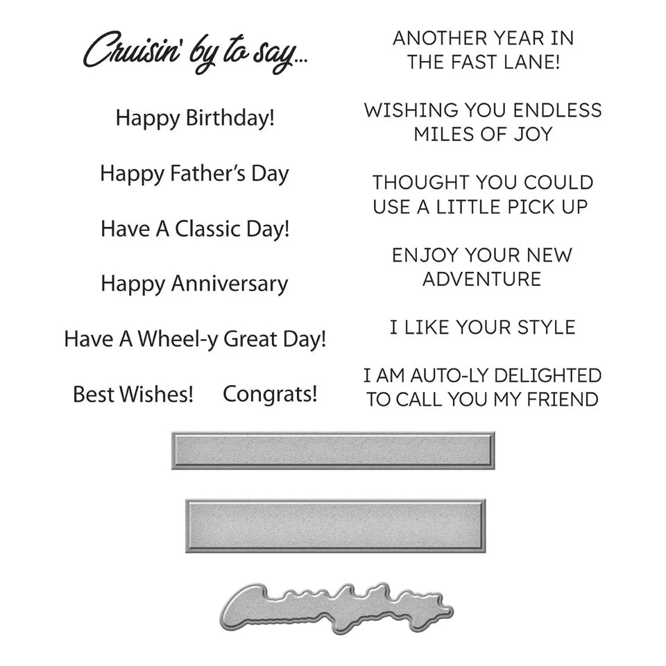 Spellbinders Crusin' By Sentiments by Mindy Eggen