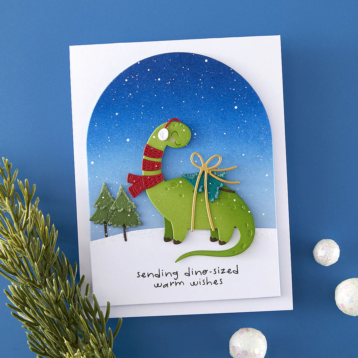 Dino-Sized Holiday - Exclusive Stamp and Die Set