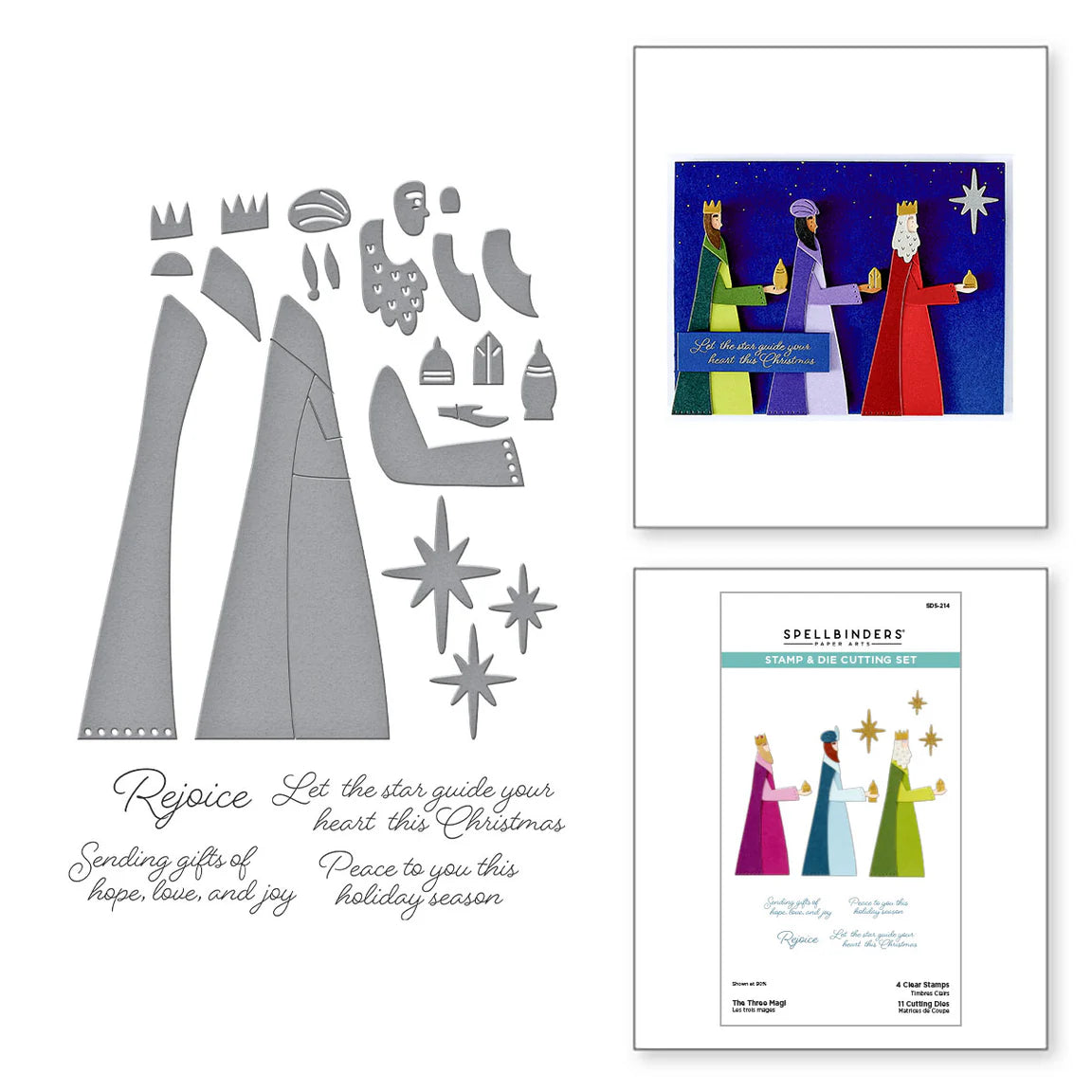 Spellbinders The Three Magi Stamp and Die Set