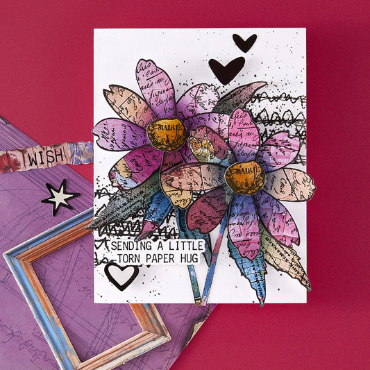 Spellbinders Sculpted Scripted Floral Stamp & Die Set from the Beautifully Imperfect Collection
