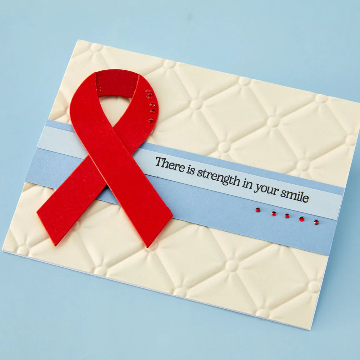 Awareness Ribbon and Sentiments Stamp & Die Set