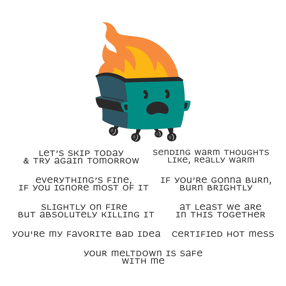 Dumpster Fire Stamp & Die Set