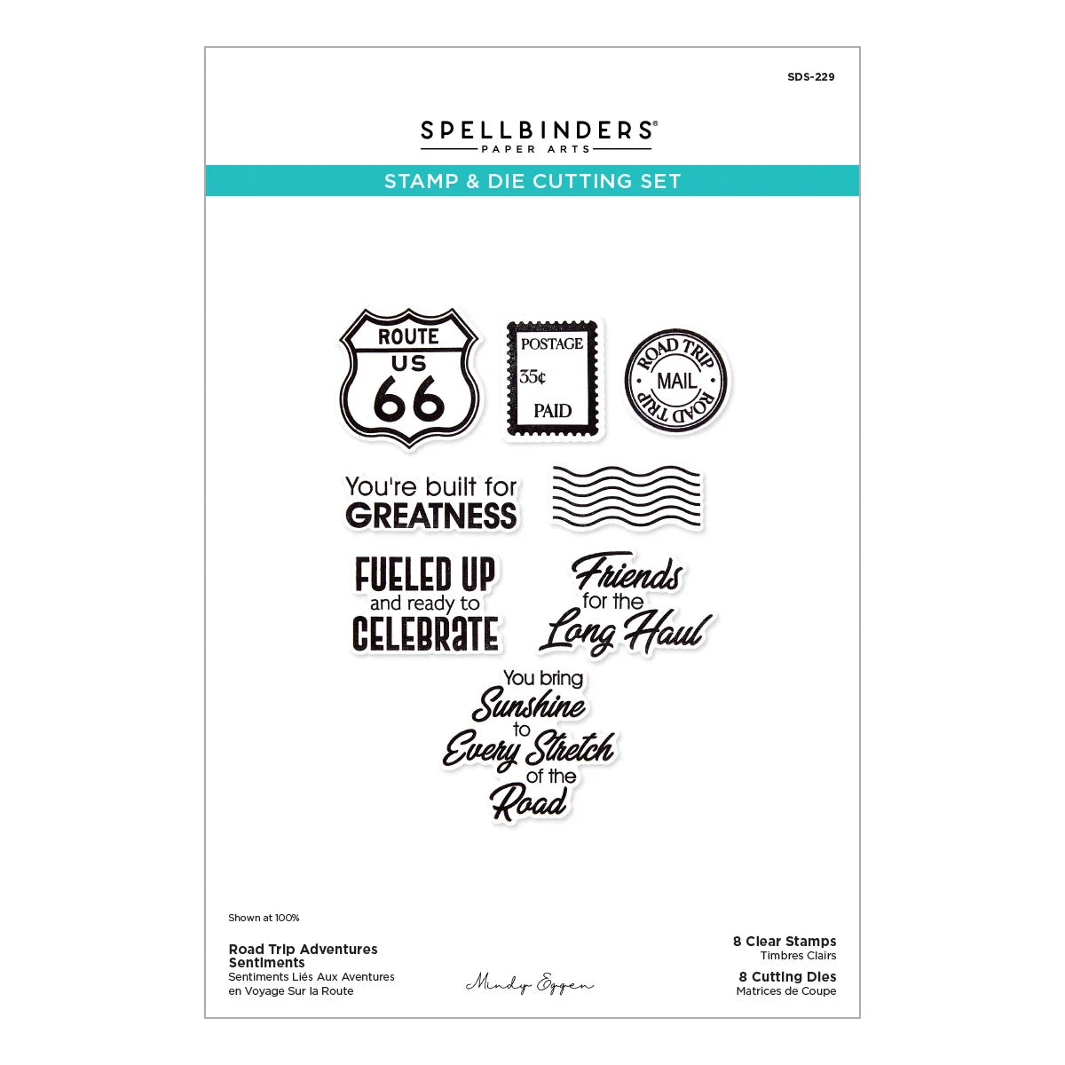 Spellbinders Road Trip Adventures Sentiments by Mindy Eggen