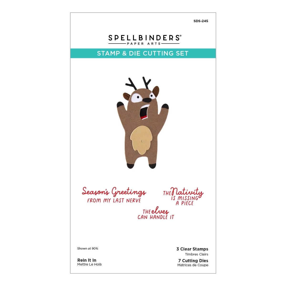 Spellbinders Merry Mayhem Stamp & Die Bundle Set