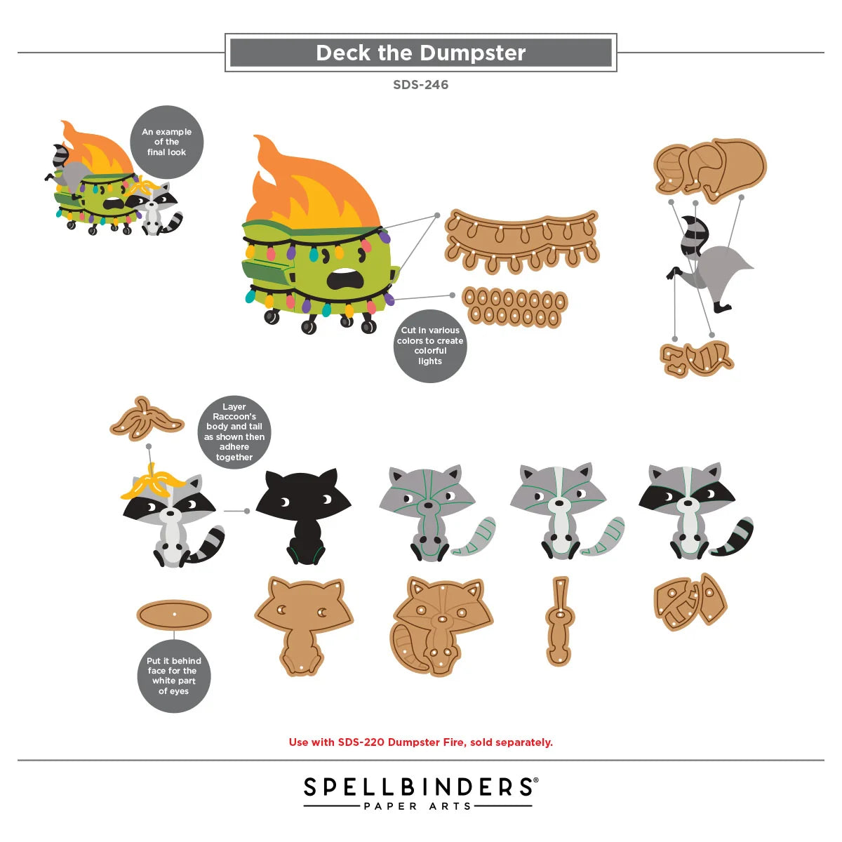 Spellbinders Merry Mayhem Stamp & Die Bundle Set