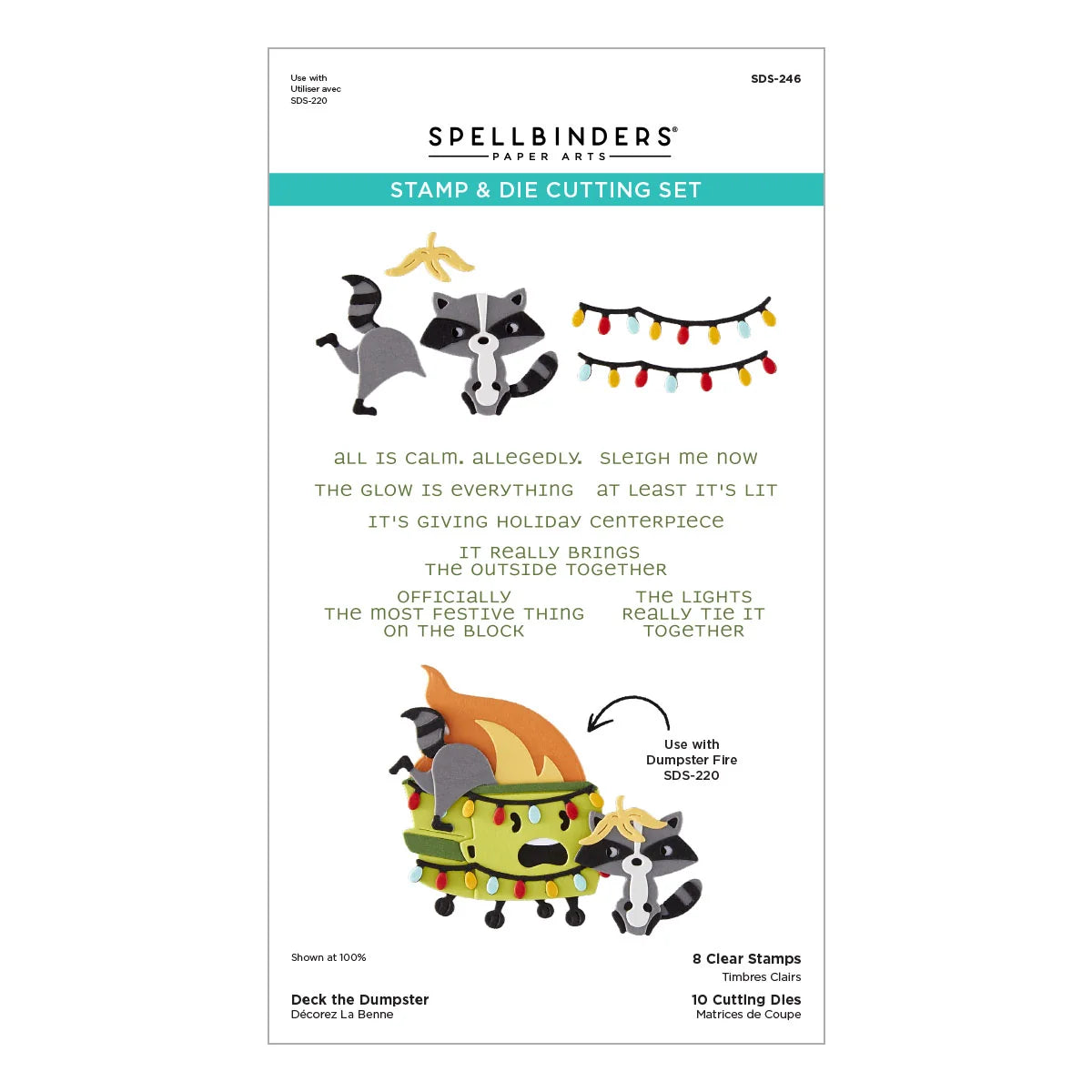 Spellbinders Merry Mayhem Stamp & Die Bundle Set