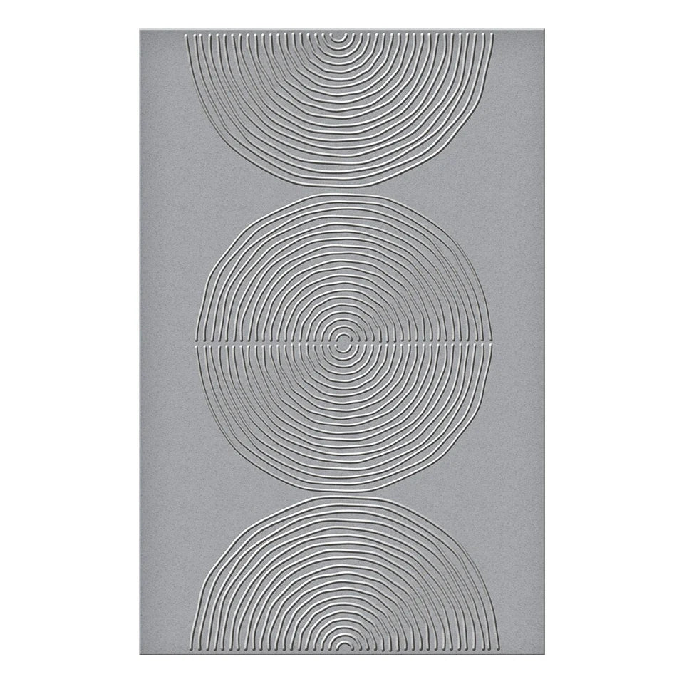Spellbinders Lined Circles Embossing Folder by Dina Wakley