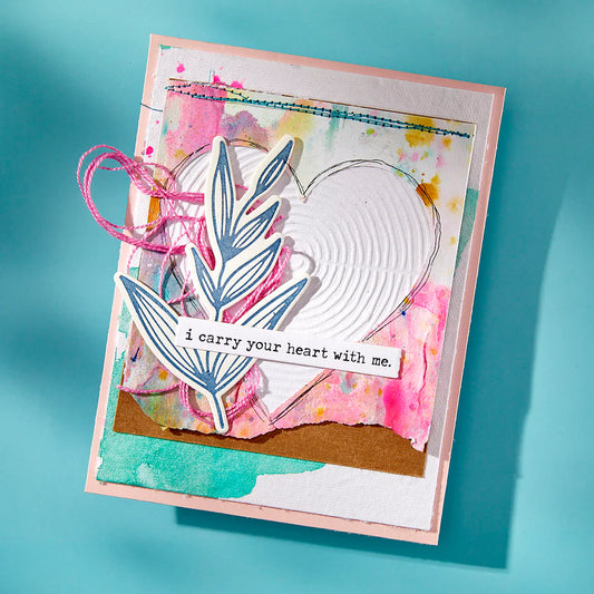 Spellbinders Lined Circles Embossing Folder by Dina Wakley