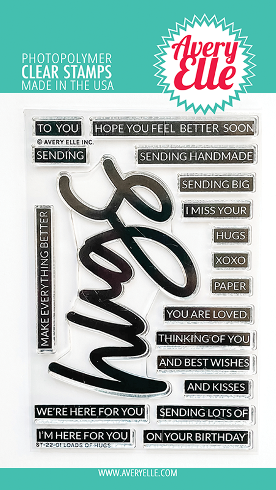 Avery Elle Loads of Hugs Clear Stamp Set