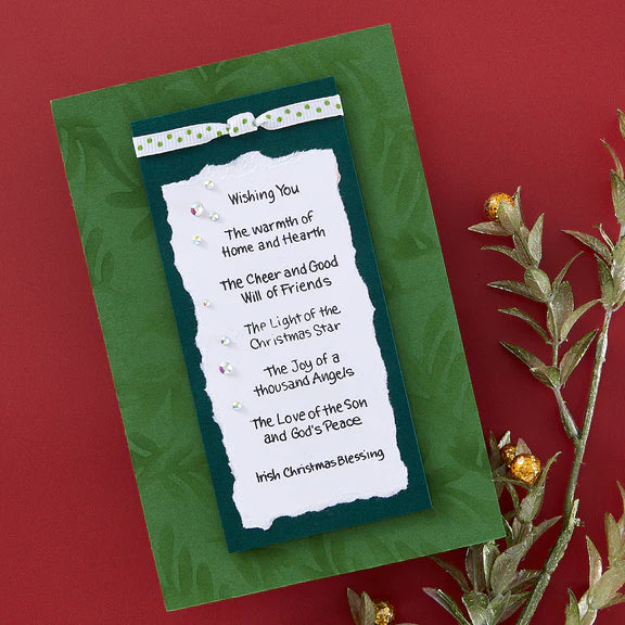 Stampendous Christmas Blessings Sentiments Stamp Set (Spellbinders)